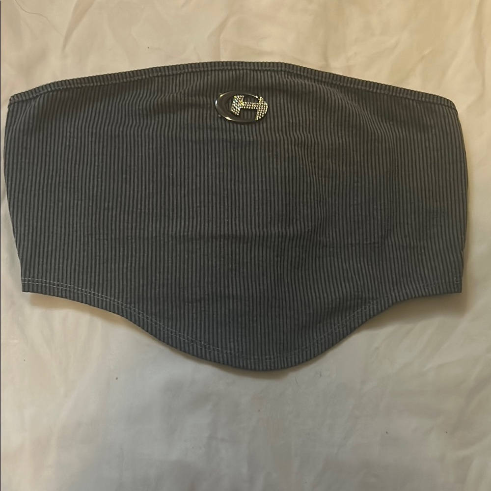 SHEIN Black Ribbed Crop Top